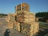 Ontschorste steunpaal in naaldhout - onbehandeld